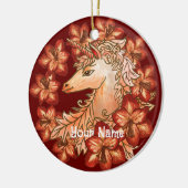 Amaryllis Unicorn Keramik Ornament (Links)