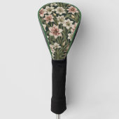 Amaryllis Vintage Blume Golf Headcover (Vorderseite)
