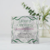 AMARYLLIS WATERCOLOR BLUME GRAND ÖFFNUNG EINLADUNG (Stehend Vorderseite)