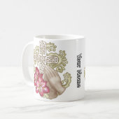 Amaryllis Wh Christian Cross Kaffeetasse (Vorderseite Links)