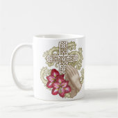 Amaryllis Wh Christian Cross Kaffeetasse (Links)