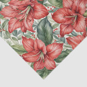 Amaryllis Winterurlaub Seidenpapier (Detail)