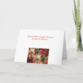 Amaryllische Weihnachtskarte Feiertagskarte (Rückseite)