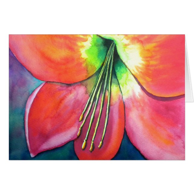 Amarylliskarte (Vorderseite (Horizontal))