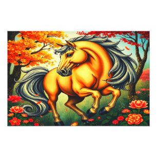 AMASING HORSE FOTODRUCK