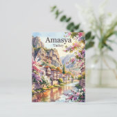 Amasya Türkei Postkarte (Stehend Vorderseite)
