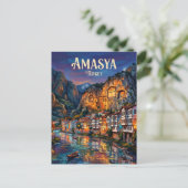 Amasya Türkei Postkarte (Stehend Vorderseite)