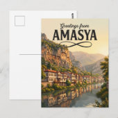 Amasya Türkei Postkarte (Vorne/Hinten)