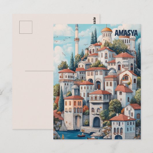 Amasya Turkiye Postkarte (Vorne/Hinten)