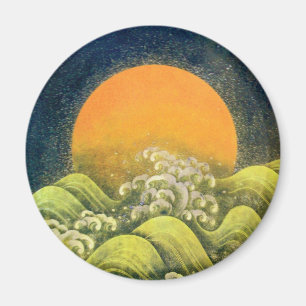 AMATERASU, SONNE-GÖTTIN, Gelbgrünschwarzes Magnet