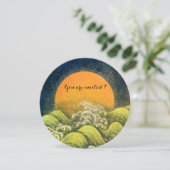 AMATERASU , SONNENGODESS , Gelb schwarz braun Einladung (Stehend Vorderseite)