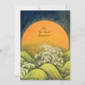 AMATERASU, SUN GODESS, gelb grün, schwarz Einladung (Rückseite)