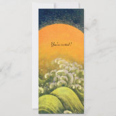 AMATERASU, SUN GODESS, gelb grün, schwarz Einladung (Vorderseite)