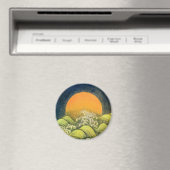 AMATERASU, SUN GODESS, gelb grün schwarz Magnet (In Situ (Geschirrspüler))