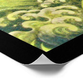 AMATERASU, SUN GODESS, gelb grün, schwarz Poster (Ecke)