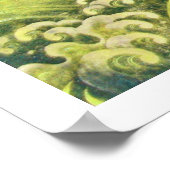 AMATERASU, SUN GODESS, gelb grün Schwarz-weiß Poster (Ecke)