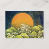 AMATERASU, SUN GODESS, gelb-grünes schwarzes Gold Visitenkarte (Rückseite)