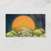 AMATERASU, SUN GODESS, gelb-grünes schwarzes Gold Visitenkarte (Rückseite)