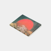 AMATERASU SUN GODESS Red Black Brown Post-it Klebezettel (angewinkelt)