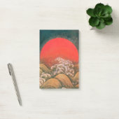 AMATERASU SUN GODESS Red Black Brown Post-it Klebezettel (Büro)