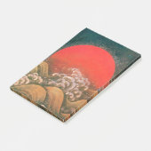 AMATERASU SUN GODESS Red Black Brown Post-it Klebezettel (angewinkelt)