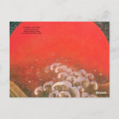 AMATERASU SUN GODESS Red Black Brown Postkarte (Rückseite)