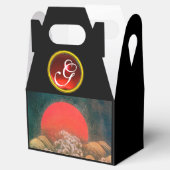 AMATERASU SUN GODESS, RED GEM MONOGRAM Black Brown Geschenkschachtel (Geöffnet)