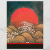 AMATERASU , SUN GODESS , rot schwarz braun (Vorderseite)