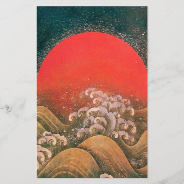 AMATERASU , SUN GODESS , rot schwarz braun (Vorderseite)