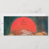 AMATERASU , SUN GODESS , rot schwarz braun Einladung (Rückseite)