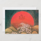 AMATERASU , SUN GODESS , rot schwarz braun Einladung (Rückseite)