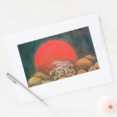 AMATERASU , SUN GODESS , rot schwarz braun Rechteckiger Aufkleber (Umschlag)