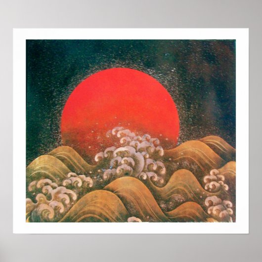 AMATERASU , SUN GODESS , rot-schwarz-braun weiß Poster (Vorne)