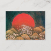 AMATERASU , SUN GODESS , rotes schwarzes braunes G Visitenkarte (Rückseite)