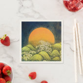 AMATERASU SUN GODESS Yellow Black Brown Serviette (Beispiel)