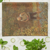 Amateur (Coachman & Cabbages) von Frederick Walker Geschirrtuch (Gefaltet)