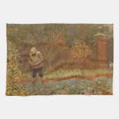 Amateur (Coachman & Cabbages) von Frederick Walker Geschirrtuch (Horizontal)