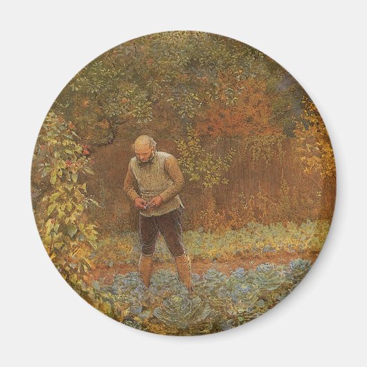 Amateur (Coachman & Cabbages) von Frederick Walker Magnet (Vorne)