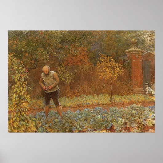 Amateur (Coachman & Cabbages) von Frederick Walker Poster (Vorne)