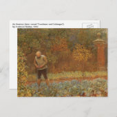 Amateur (Coachman & Cabbages) von Frederick Walker Postkarte (Vorne/Hinten)