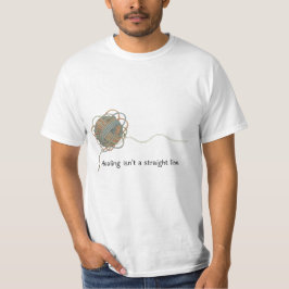  Amateur-Doodle sozial unbeholfener Pinguin Naive  T-Shirt