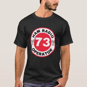 Amateur-Funk-Amateur 73 Tshirt Rot