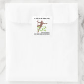 Amateur-Ham-Funkbetreiber Lustige Sprüche Spaß Quadratischer Aufkleber (Tasche)