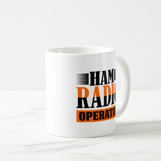 Amateur-Ham-Funker Kaffeetasse (VorderseiteRechts)
