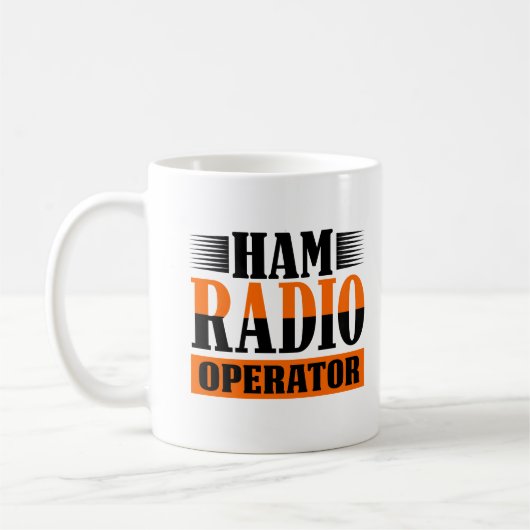 Amateur-Ham-Funker Kaffeetasse (Links)