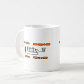 Amateur-Ham-Radio Morbus-Code CQ Dx Kaffeetasse (Vorderseite Links)