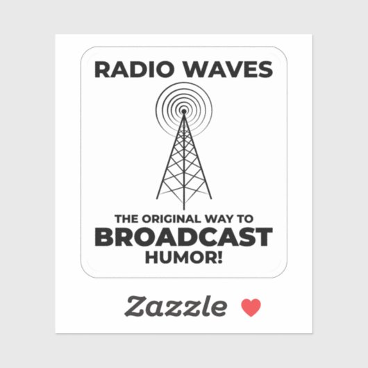 Amateur Ham Radio Operator Funny Sprichwort Aufkleber (Blatt)