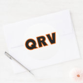 Amateur Ham Radio QRV Runder Aufkleber (Umschlag)
