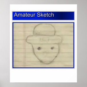 Amateur Leprechaun Sketch Poster