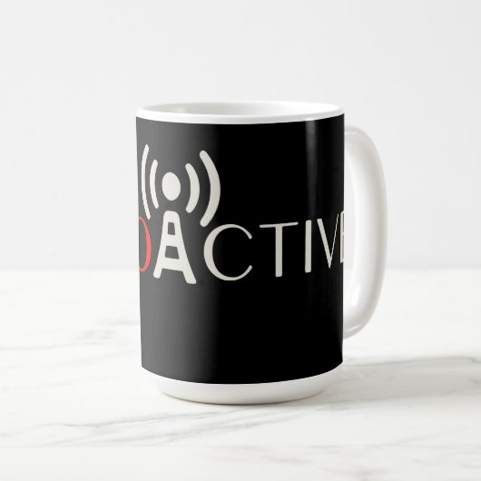 Amateur-Radio Active Kaffeetasse (VorderseiteRechts)